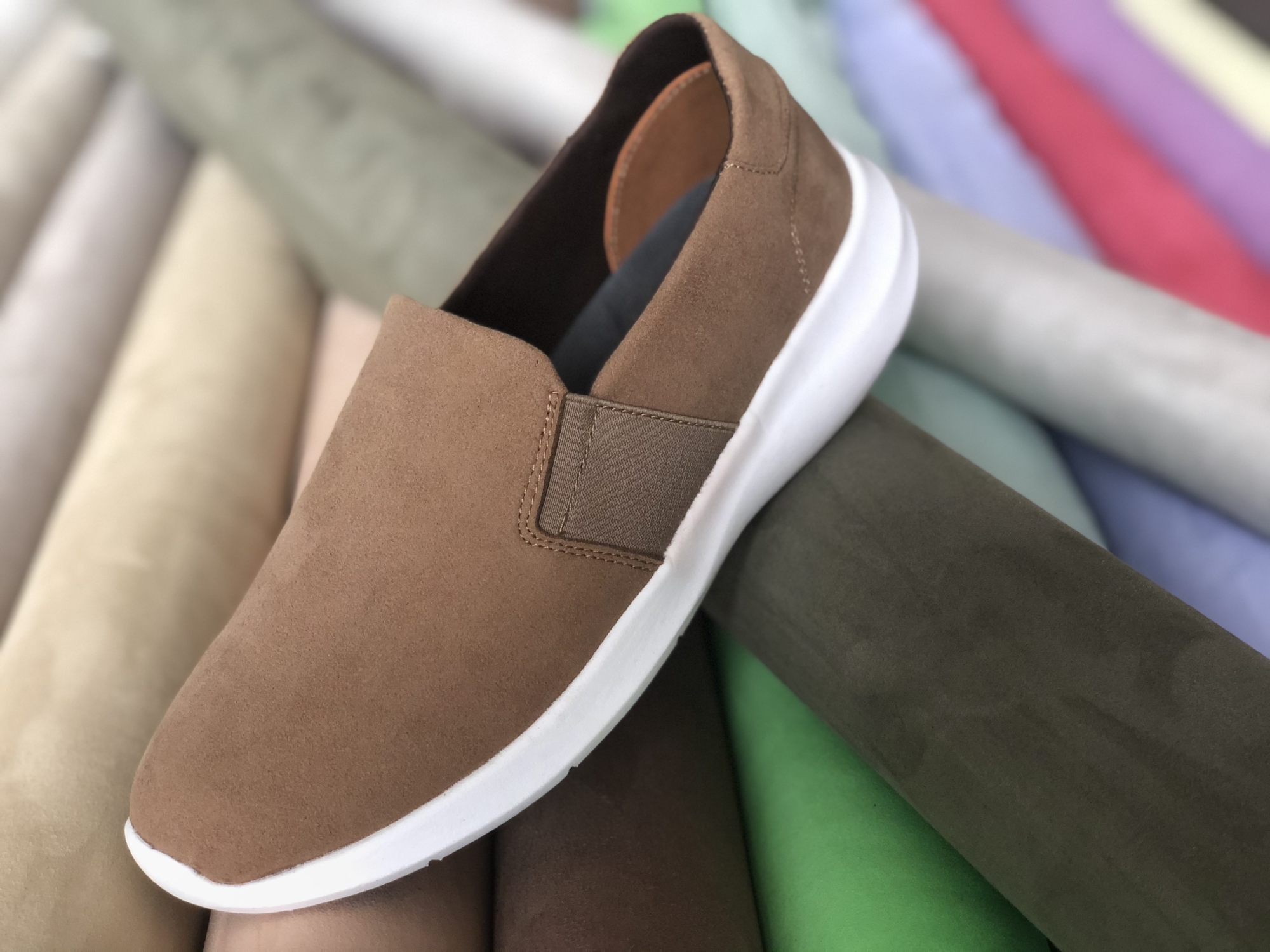 microfiber suede for shoe